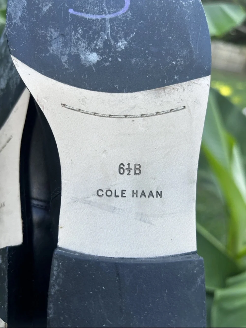 Cole Haan Leather Black And Brown Knee High Riding Boots Size 6.5B